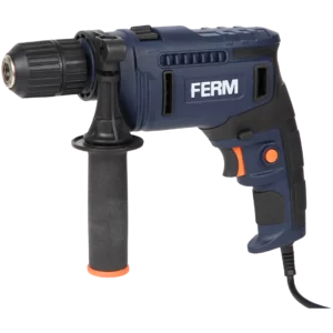 Perceuse à percussion FERM 550 W – Mandrin 13 mm, 52 000 tr/min, câble 2 m