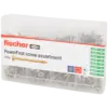 Assortiment de vis dorées Fischer en acier – divers formats