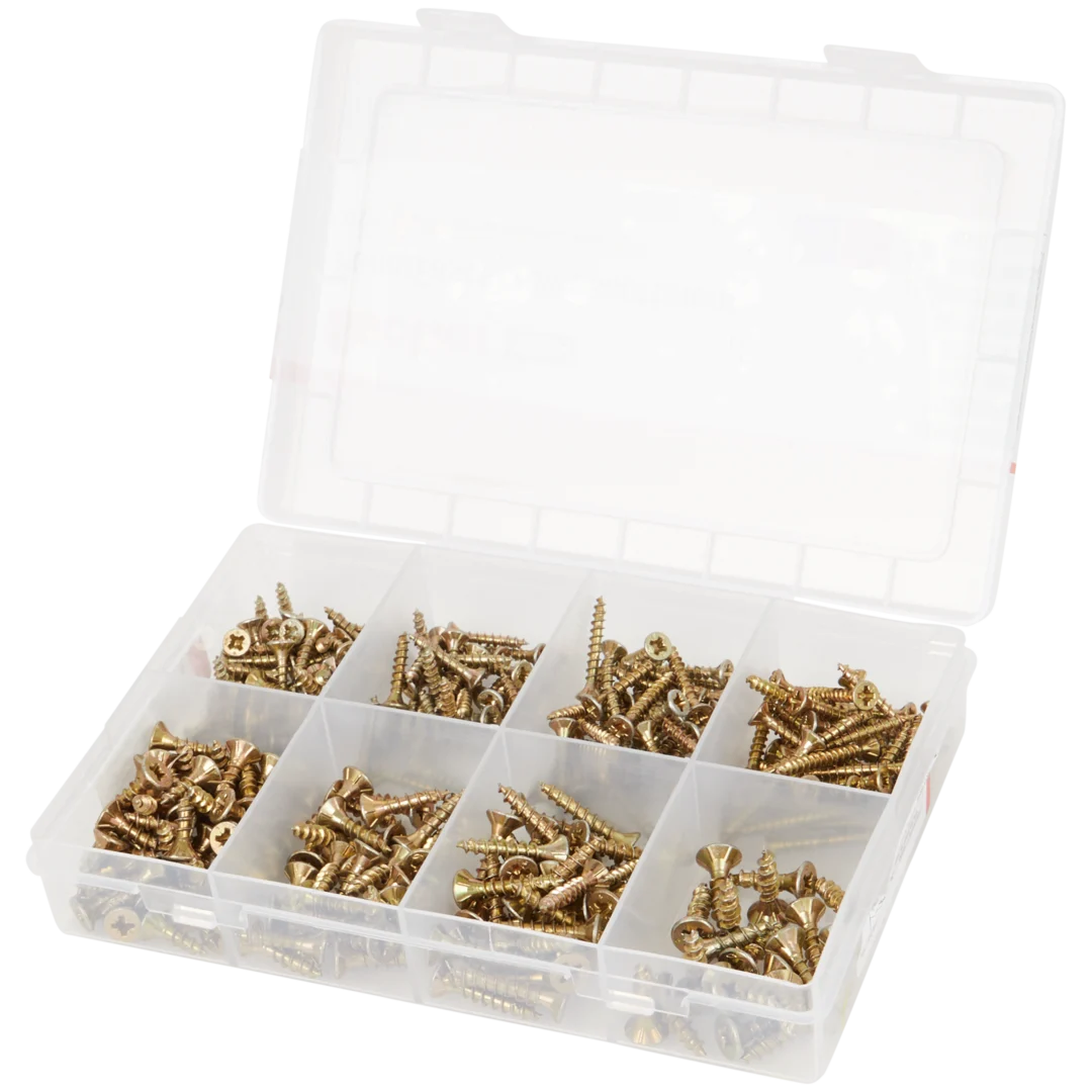 Assortiment de vis dorées Fischer en acier – divers formats – Image 2