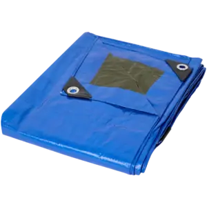 Bâche de protection étanche Werckmann avec œillets métal – Bleu