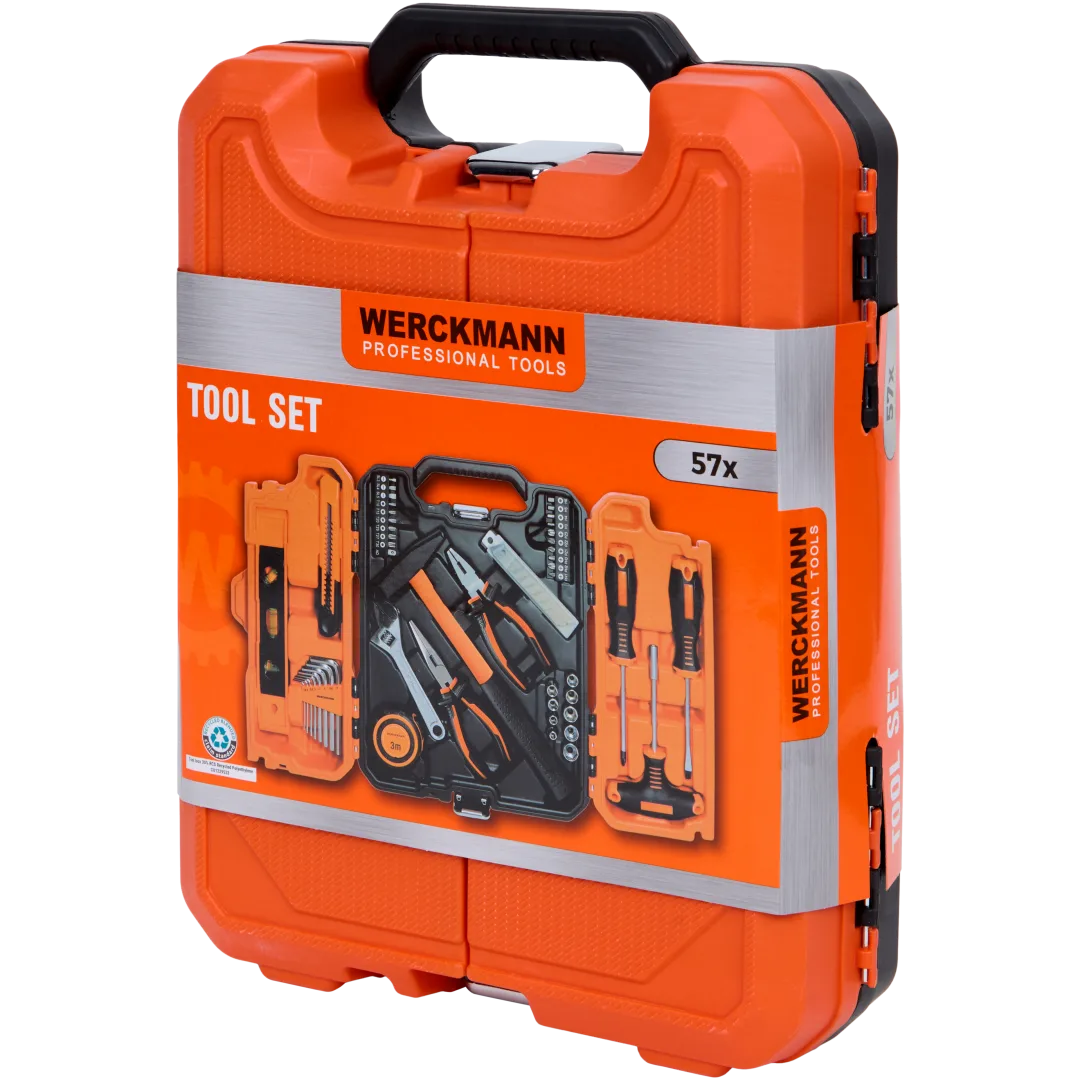 Boîte à outils Werckmann 57 pièces avec poignée – Image 4