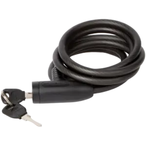 Câble antivol Walfort acier noir 8 mm avec 2 clés (vélo)