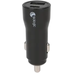 Chargeur allume-cigare voiture Sologic 2 ports USB-A & USB-C – 15 W