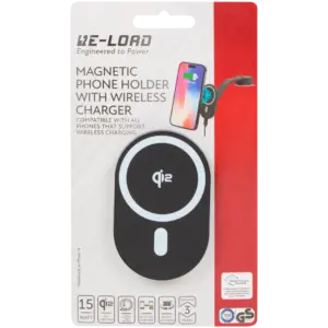 Chargeur de voiture sans fil magnétique Re-load (Qi2, 15 W) – Rotation 360°