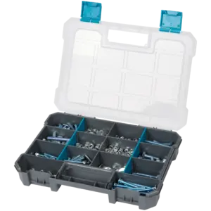 Coffret de boulons et écrous avec boîte de rangement