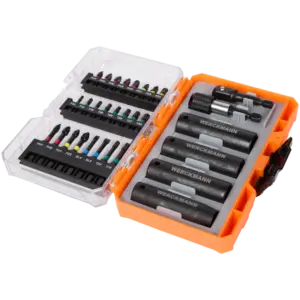 Coffret forets et douilles à percussion Werckmann – 30 pièces (Cr-V & S2) avec boîte
