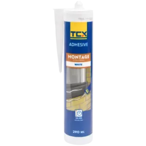 Colle de montage TCX Blanc – formule extra-forte 290 ml