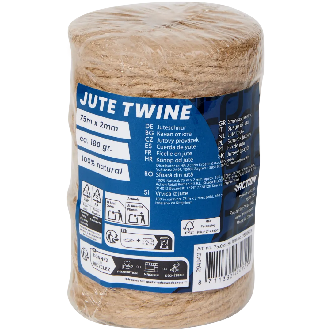 Corde de jute naturelle – coloris brun