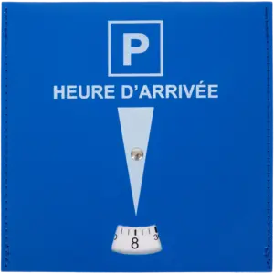 Disque de stationnement zone bleue 15 x 15 cm