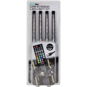 Éclairage LED d’ambiance pour voiture Nor-Tec avec télécommande (USB, 15 couleurs)