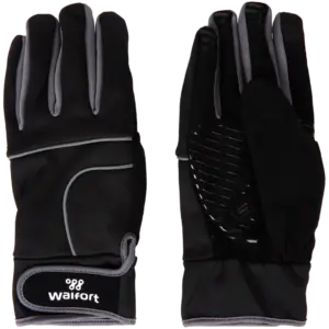 Gants de vélo Walfort tactiles avec gel – Noir, taille L
