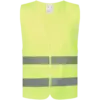 Gilet de sécurité réfléchissant fluorescent adulte – jaune