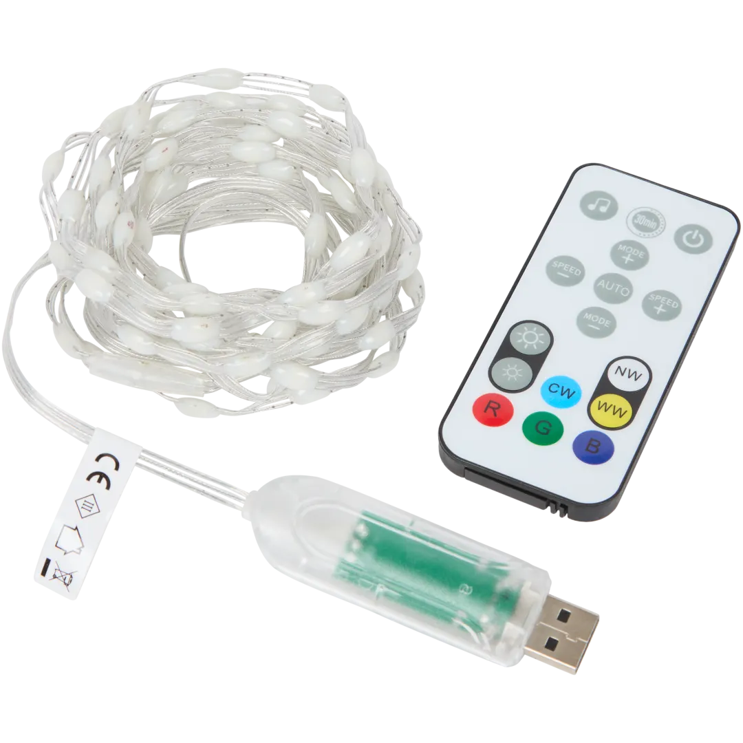 Guirlande lumineuse LED musicale USB-A Eurodomest – multicolore – Image 2