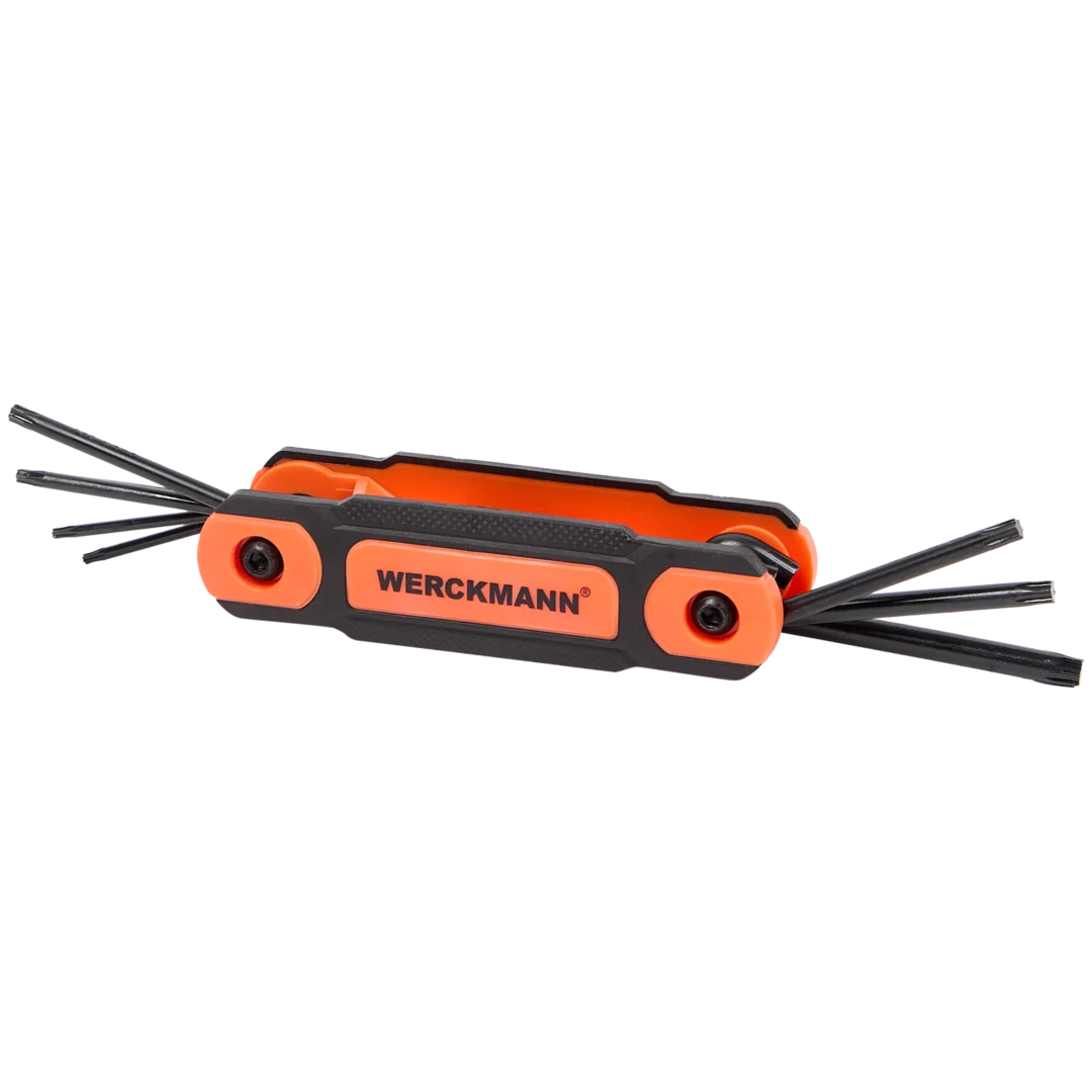 Jeu de clés Allen ou Torx pliable Werckmann en acier Cr-V (support inclus) – Image 2