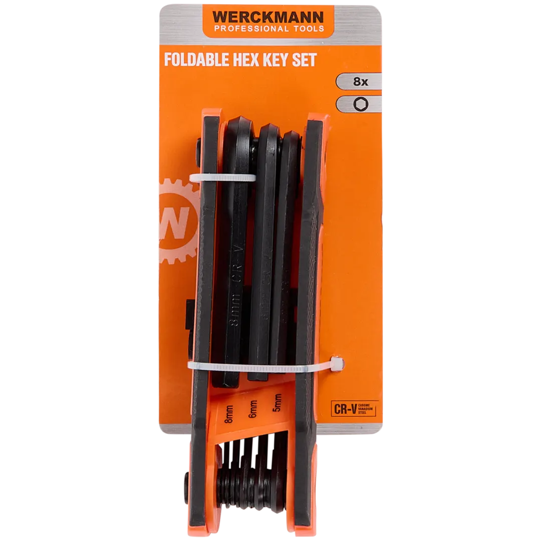 Jeu de clés Allen ou Torx pliable Werckmann en acier Cr-V (support inclus) – Image 4