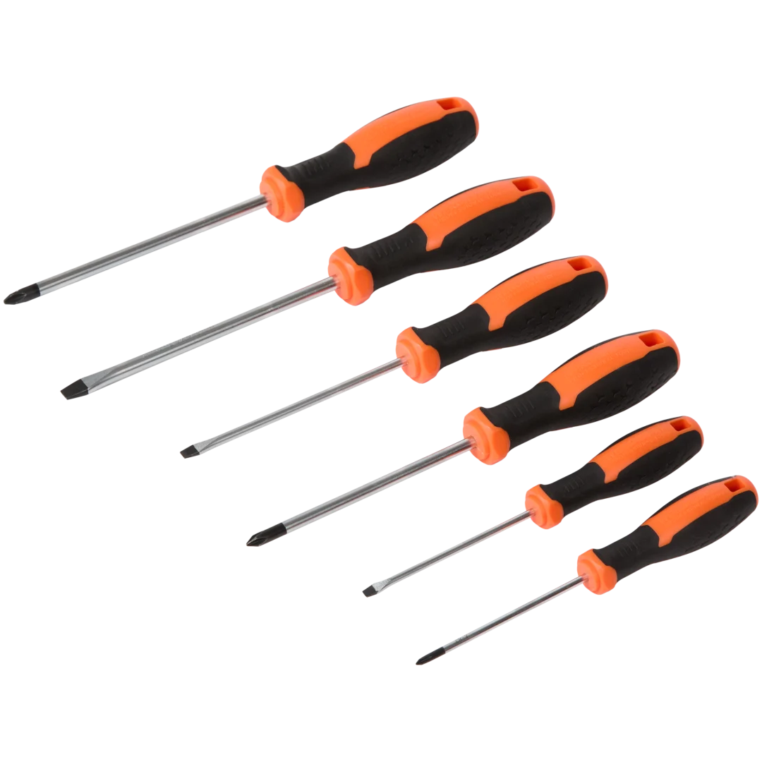 Jeu de tournevis Werckmann 6 pièces avec support vertical magnétique