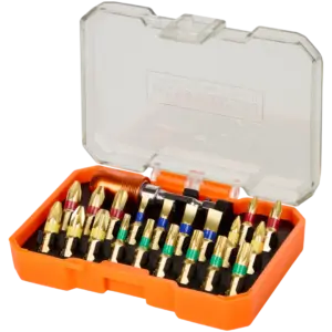 Jeu d’embouts Werckmann 21 pièces en chrome vanadium avec boîte de rangement