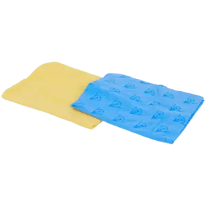 Kit de nettoyage voiture Dunlop – chiffon + peau de chamois (2 pièces)
