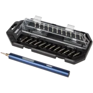 Kit de tournevis électrique de précision 26 pièces Varo – rechargeable USB‑C avec LED