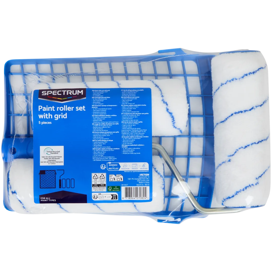 Kit rouleaux de peinture avec grille pour seau Spectrum (5 pièces) – Image 2