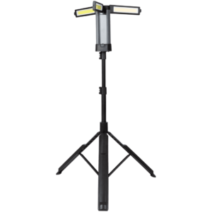 Lampe de travail sur trépied rechargeable Werckmann 1000 lm – IP54, 3 intensités