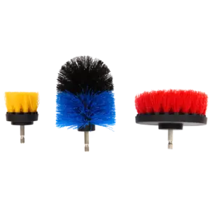 Lot de 3 brosses de nettoyage universelles pour perceuse (multicolore)