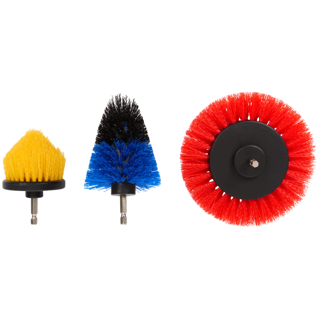 Lot de 3 brosses de nettoyage universelles pour perceuse (multicolore) – Image 2