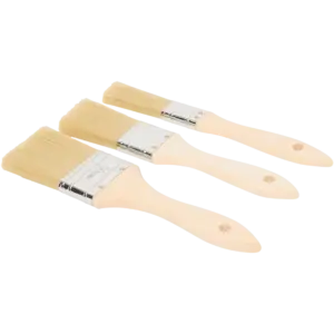 Lot de 3 pinceaux plats WerckMeister (20, 35 et 50 mm) – Poils synthétiques