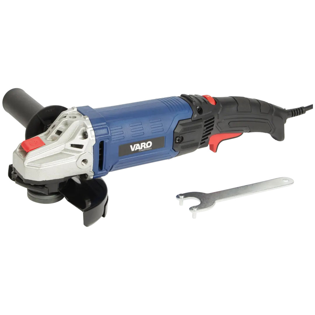 Meuleuse d’angle Varo 1200 W Ø 125 mm – vitesse réglable 3 000 à 12 000 tr/min