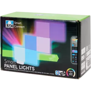 Panneaux LED connectés LSC Smart Connect (lot de 6) – RVB & blanc chaud, pilotage via application
