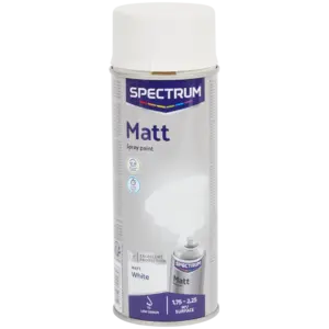 Peinture acrylique en aérosol Spectrum Blanc mat 400 ml