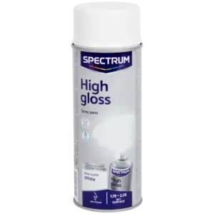 Peinture en aérosol haute brillance Spectrum Blanc – 400 ml