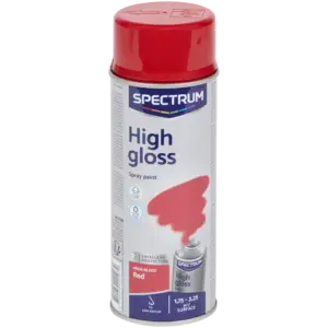 Peinture en aérosol haute brillance Spectrum Rouge – 400 ml