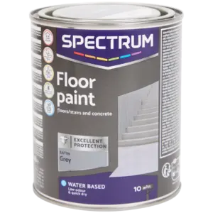 Peinture pour sols en béton Spectrum gris satiné – 750 ml (intérieur)