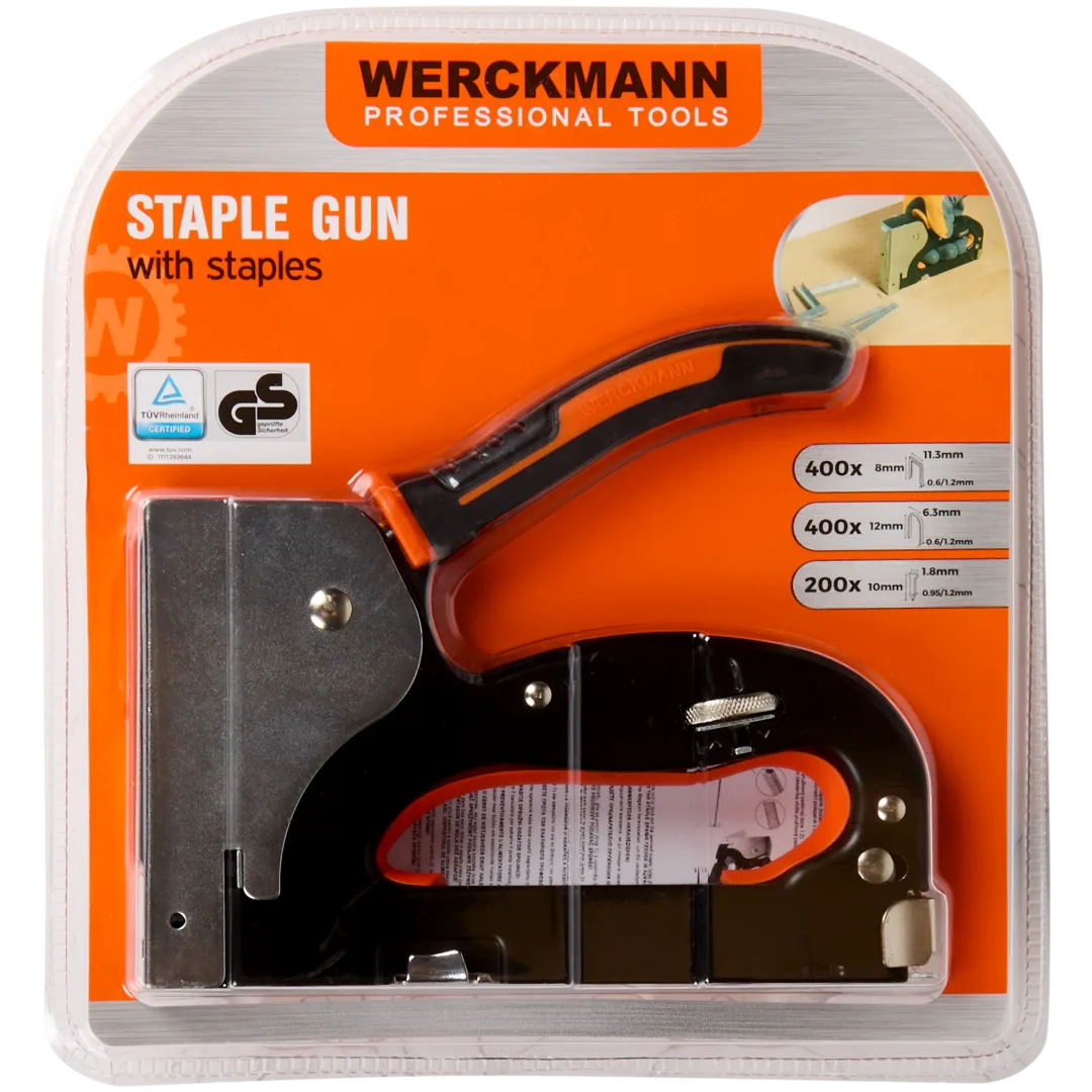 Pistolet agrafeur Werckmann avec lot d’agrafes – force réglable – Image 2