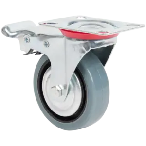 Roue pivotante pivotante avec frein – charge max. 50 kg