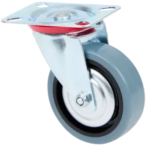 Roue pivotante en fer 50 kg – couleur argent