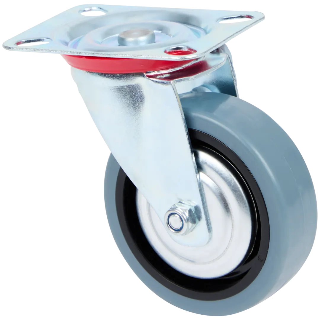 Roue pivotante en fer 50 kg – couleur argent