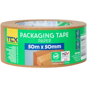 Ruban adhésif d’emballage en papier brun TCX – recyclable, compatible dérouleur