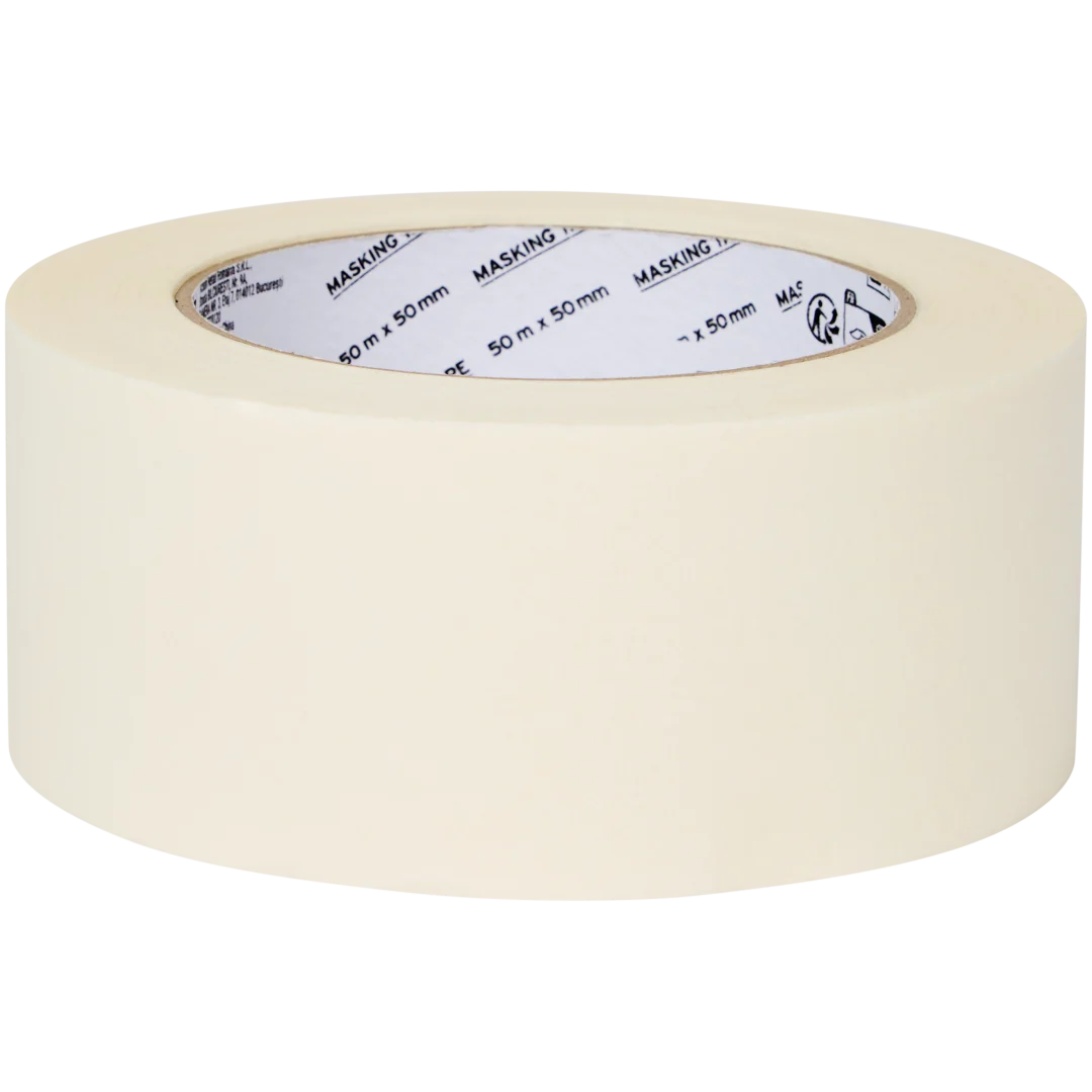 Ruban de masquage papier 50 mm – retrait facile, sans résidu – Image 2