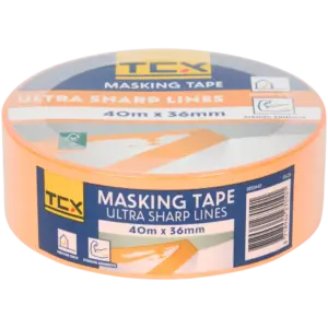 Ruban de masquage TCX jaune – papier FSC® pour surfaces lisses
