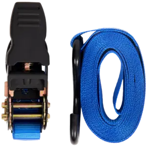 Sangle d’arrimage à cliquet avec 2 crochets – charge max 350 kg