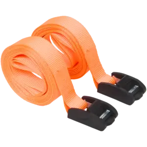 Sangles fines avec boucle à came – 200 kg (lot de 2) orange
