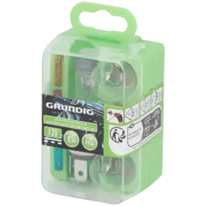 Set d’ampoules de voiture H4 12 V Grundig (8 pièces) avec fusibles