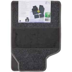 Set de 4 tapis de voiture universels antidérapants – Noir (vis de fixation incluses)