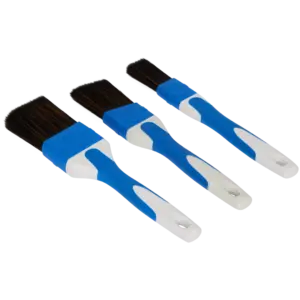 Set de pinceaux Spectrum – 3 pièces synthétiques (plats & oblique)