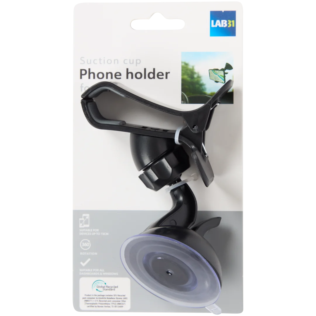 Support téléphone voiture Lab31 à ventouse – rotation 360° – Image 2
