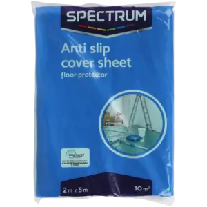 Toile de protection Spectrum antidérapante 2 x 5 m – protège-sol peinture