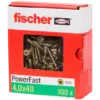 Vis Fischer TX 20 – lot de 100 vis professionnelles