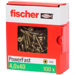 Vis Fischer TX 20 – lot de 100 vis professionnelles